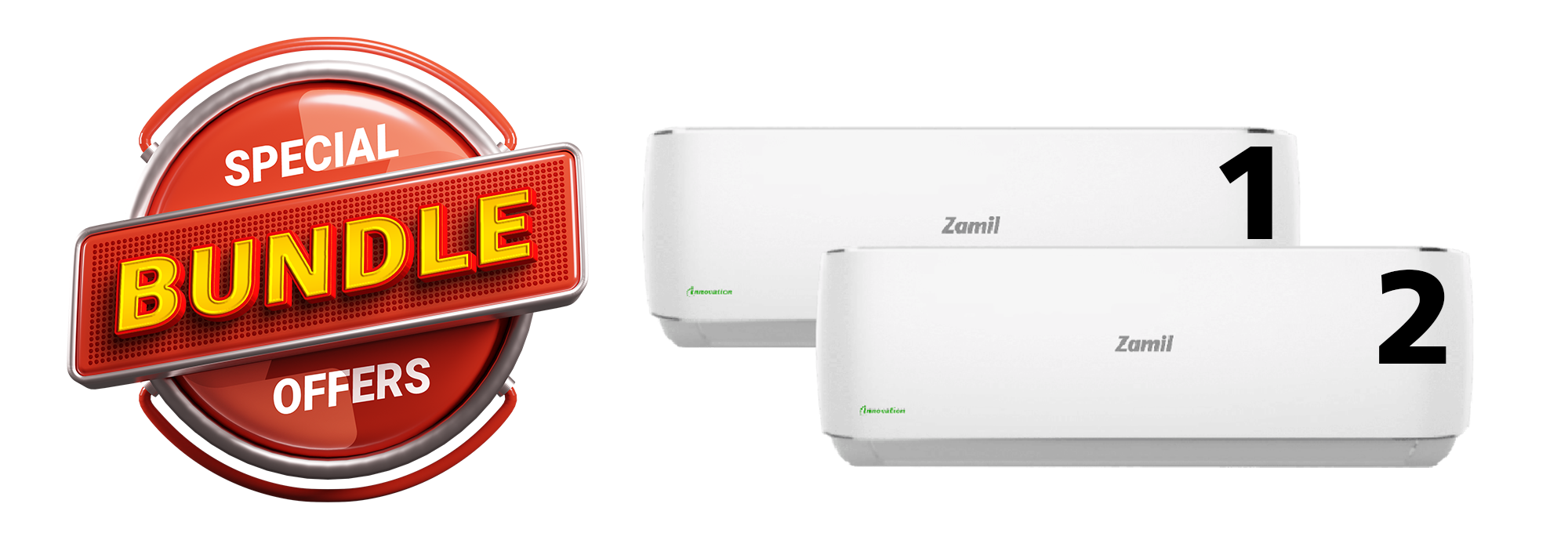 Zamil Innovation - 2 Split AC   - 22000 BTU - Cold/Hot