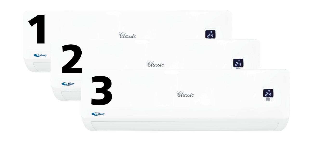 Classic - 3 Split AC   - 22600 BTU - Cold